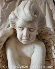 MaxSold Auction: Plaster Cherub Statue, 27 in, Antique White Finish - San Jose (California, USA) PARTNER MANAGED Estate Sale Online Auction - Dunn Ave