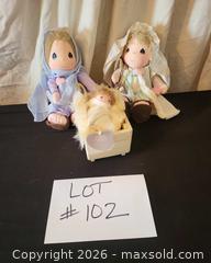 MaxSold Auction: Precious Moments Plush Collectible Dolls Lot of 3 (Nativity Outfits) - San Jose (California, USA) PARTNER MANAGED Estate Sale Online Auction - Dunn Ave