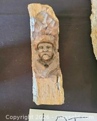 MaxSold Auction: Ronald J. Adamson Carved Wood Bark Wall Art Lot (Horse, Male Bust) - San Jose (California, USA) PARTNER MANAGED Estate Sale Online Auction - Dunn Ave
