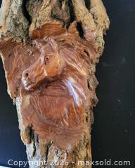 MaxSold Auction: Ronald J. Adamson Carved Wood Bark Wall Art Lot (Horse, Male Bust) - San Jose (California, USA) PARTNER MANAGED Estate Sale Online Auction - Dunn Ave