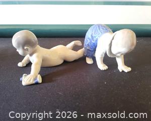 MaxSold Auction: Royal Copenhagen Porcelain Crawling Baby Figurine Pair - San Jose (California, USA) PARTNER MANAGED Estate Sale Online Auction - Dunn Ave