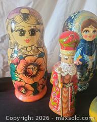 MaxSold Auction: Russian Matryoshka Nesting Dolls & Painted Wooden Ornaments - San Jose (California, USA) PARTNER MANAGED Estate Sale Online Auction - Dunn Ave