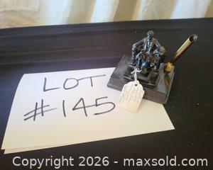 MaxSold Auction: Seated Lincoln Desk Pen Holder (Daniel Chester French Copy) - San Jose (California, USA) PARTNER MANAGED Estate Sale Online Auction - Dunn Ave