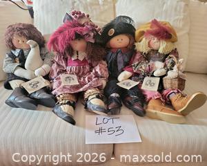 MaxSold Auction: Set of 4 Little Souls Cloth Collectible Dolls - San Jose (California, USA) PARTNER MANAGED Estate Sale Online Auction - Dunn Ave