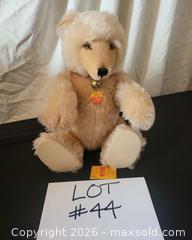 MaxSold Auction: Steiff Watch Teddy 19" Light Beige/Tan Made in Germany - San Jose (California, USA) PARTNER MANAGED Estate Sale Online Auction - Dunn Ave