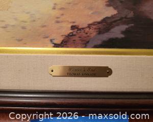 MaxSold Auction: Thomas Kinkade "Winter's End" Framed Wall Art Print - San Jose (California, USA) PARTNER MANAGED Estate Sale Online Auction - Dunn Ave