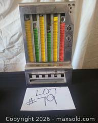 MaxSold Auction: Vintage 6-Column Coin-Operated Gum Vending Machine - San Jose (California, USA) PARTNER MANAGED Estate Sale Online Auction - Dunn Ave