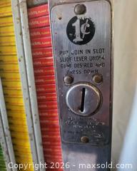 MaxSold Auction: Vintage 6-Column Coin-Operated Gum Vending Machine - San Jose (California, USA) PARTNER MANAGED Estate Sale Online Auction - Dunn Ave