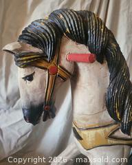 MaxSold Auction: Vintage Carousel-Style Rocking Horse on Slat Base - San Jose (California, USA) PARTNER MANAGED Estate Sale Online Auction - Dunn Ave