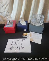MaxSold Auction: Waterford Crystal Millennium Collection Bell, Shoe & Bonbon Dish - San Jose (California, USA) PARTNER MANAGED Estate Sale Online Auction - Dunn Ave