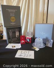 MaxSold Auction: Waterford Lead Crystal Assorted Lot — Covered Dome, Bowl, Ornament - San Jose (California, USA) PARTNER MANAGED Estate Sale Online Auction - Dunn Ave