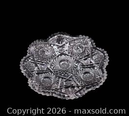 MaxSold Auction: American Brilliant Cut Glass Decorative Low Bowl - Cumming (Georgia, USA) SELLER MANAGED Estate Sale Online Auction -  James Burgess Road (Storage)