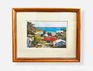MaxSold Auction: Authentic 1992 Eddie Minnis “Gregory Town” Framed Print - Cumming (Georgia, USA) SELLER MANAGED Estate Sale Online Auction -  James Burgess Road (Storage)