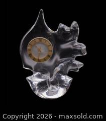 MaxSold Auction: Cristalleries Schneider Mid Century Modern Crystal Mantle Clock - UNTESTED - Cumming (Georgia, USA) SELLER MANAGED Estate Sale Online Auction -  James Burgess Road (Storage)