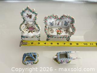 MaxSold Auction: Elaborate ceramic garden benches and baskets - Vallejo (California, USA) SELLER MANAGED Estate Sale Online Auction - Georgia Street