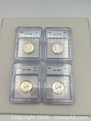 MaxSold Auction: Lot of four 1958 quarters in cases - Vallejo (California, USA) SELLER MANAGED Estate Sale Online Auction - Georgia Street