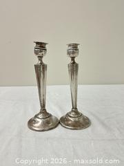 MaxSold Auction: Pair of weighted sterling silver candlesticks - Vallejo (California, USA) SELLER MANAGED Estate Sale Online Auction - Georgia Street