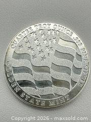 MaxSold Auction: Quarter oz Golden State Mint silver round - Vallejo (California, USA) SELLER MANAGED Estate Sale Online Auction - Georgia Street