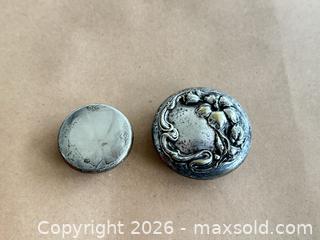 MaxSold Auction: Sterling silver box lids, 48.0 g - Vallejo (California, USA) SELLER MANAGED Estate Sale Online Auction - Georgia Street