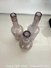 MaxSold Auction: Three vintage/antique purple glass bottles - Vallejo (California, USA) SELLER MANAGED Estate Sale Online Auction - Georgia Street
