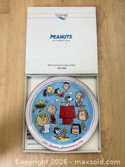 MaxSold Auction: Vintage Peanuts 30 year anniversary plate in original box - Vallejo (California, USA) SELLER MANAGED Estate Sale Online Auction - Georgia Street