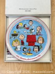 MaxSold Auction: Vintage Peanuts 30 year anniversary plate in original box - Vallejo (California, USA) SELLER MANAGED Estate Sale Online Auction - Georgia Street