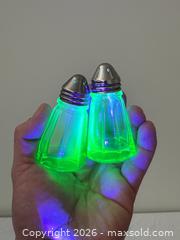 MaxSold Auction: Vintage uranium glass salt and pepper shakers - Vallejo (California, USA) SELLER MANAGED Estate Sale Online Auction - Georgia Street