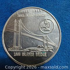 MaxSold Auction: 1938-1968 1000 Island Bridge  Token - Leeds And The Thousand Islands (Ontario, Canada) SELLER MANAGED Downsizing Online Auction - Prince Street