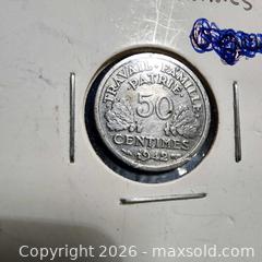 MaxSold Auction: 1942 50 Centimes - Leeds And The Thousand Islands (Ontario, Canada) SELLER MANAGED Downsizing Online Auction - Prince Street
