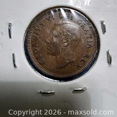 MaxSold Auction: 1948 Canadian 1 Cent Coin  - Leeds And The Thousand Islands (Ontario, Canada) SELLER MANAGED Downsizing Online Auction - Prince Street