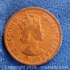 MaxSold Auction: 1964, 2 Cent caribbean coin - Leeds And The Thousand Islands (Ontario, Canada) SELLER MANAGED Downsizing Online Auction - Prince Street