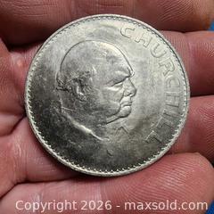 MaxSold Auction: 1965 Churchill coin / Token - Leeds And The Thousand Islands (Ontario, Canada) SELLER MANAGED Downsizing Online Auction - Prince Street
