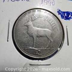 MaxSold Auction: 1990 Eire coin - Leeds And The Thousand Islands (Ontario, Canada) SELLER MANAGED Downsizing Online Auction - Prince Street
