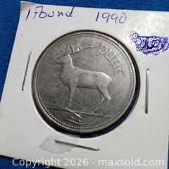 MaxSold Auction: 1990 Eire coin - Leeds And The Thousand Islands (Ontario, Canada) SELLER MANAGED Downsizing Online Auction - Prince Street