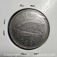 MaxSold Auction: 1990 Eire coin - Leeds And The Thousand Islands (Ontario, Canada) SELLER MANAGED Downsizing Online Auction - Prince Street