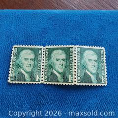 MaxSold Auction: Thomas jefferson one Cent stamps.  - Leeds And The Thousand Islands (Ontario, Canada) SELLER MANAGED Downsizing Online Auction - Prince Street