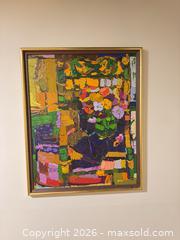 MaxSold Auction: Framed 1972 Floral Oil Painting, Signed (illegible "Jean 72"), 26 x 32 in - Vancouver (British Columbia, Canada) SELLER MANAGED Downsizing Online Auction - Ortona Crescent