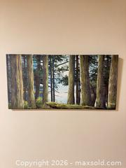 MaxSold Auction: K. Doruyter - Stretched Canvas Forest/Lakeside Landscape, 24 x 12 in - Vancouver (British Columbia, Canada) SELLER MANAGED Downsizing Online Auction - Ortona Crescent