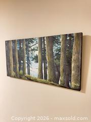 MaxSold Auction: K. Doruyter - Stretched Canvas Forest/Lakeside Landscape, 24 x 12 in - Vancouver (British Columbia, Canada) SELLER MANAGED Downsizing Online Auction - Ortona Crescent