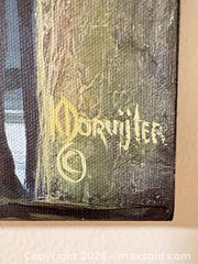 MaxSold Auction: K. Doruyter - Stretched Canvas Forest/Lakeside Landscape, 24 x 12 in - Vancouver (British Columbia, Canada) SELLER MANAGED Downsizing Online Auction - Ortona Crescent