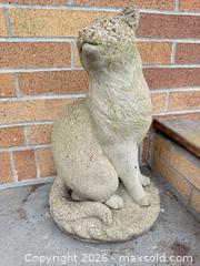 MaxSold Auction: Lot of 3 Concrete/Stone Garden Cat Statues - Vancouver (British Columbia, Canada) SELLER MANAGED Downsizing Online Auction - Ortona Crescent