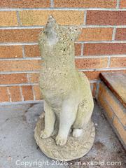 MaxSold Auction: Lot of 3 Concrete/Stone Garden Cat Statues - Vancouver (British Columbia, Canada) SELLER MANAGED Downsizing Online Auction - Ortona Crescent