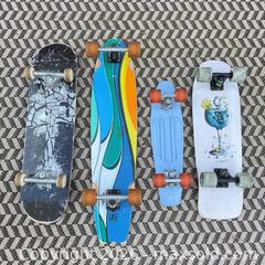 MaxSold Auction: Mixed Brand Skateboard Lot with Longboard, Standard & Cruisers - Vancouver (British Columbia, Canada) SELLER MANAGED Downsizing Online Auction - Ortona Crescent