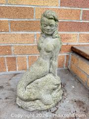 MaxSold Auction: Set of 3 Small Concrete Garden Statues, Rabbit Mermaid Dragon - Vancouver (British Columbia, Canada) SELLER MANAGED Downsizing Online Auction - Ortona Crescent
