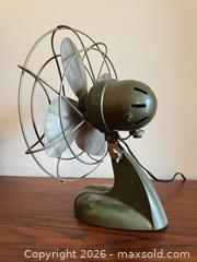 MaxSold Auction: Vintage Chicago Electric / Sterling Olive Green Metal Table Fan - Vancouver (British Columbia, Canada) SELLER MANAGED Downsizing Online Auction - Ortona Crescent