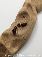 MaxSold Auction: 10 Karat Gold Garnet Drop Earrings - Saanich (British Columbia, Canada) PARTNER MANAGED Reseller Online Auction - Old West Saanich Road