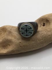 MaxSold Auction: Chinese Onyx, Jade And Gilt Silver Statement Ring - Saanich (British Columbia, Canada) PARTNER MANAGED Reseller Online Auction - Old West Saanich Road