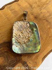MaxSold Auction: Large Raw Abalone Sterling Silver Pendant - Saanich (British Columbia, Canada) PARTNER MANAGED Reseller Online Auction - Old West Saanich Road