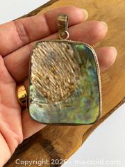 MaxSold Auction: Large Raw Abalone Sterling Silver Pendant - Saanich (British Columbia, Canada) PARTNER MANAGED Reseller Online Auction - Old West Saanich Road