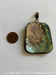 MaxSold Auction: Large Raw Abalone Sterling Silver Pendant - Saanich (British Columbia, Canada) PARTNER MANAGED Reseller Online Auction - Old West Saanich Road